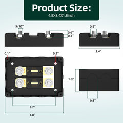 Joinfworld ANL fuse holder side view showing rugged terminals.
