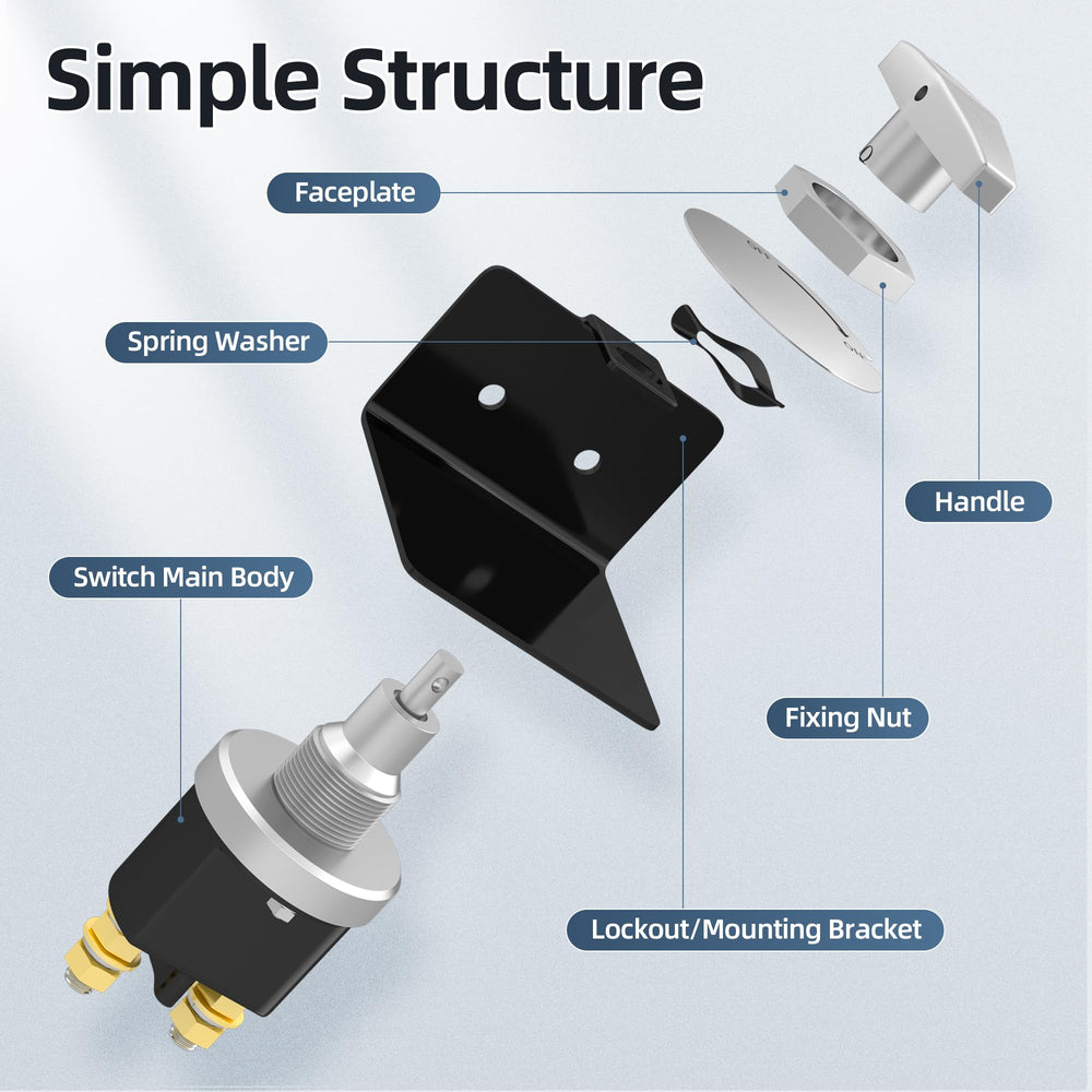 Joinfworld two M10 studs simplify wiring connections.