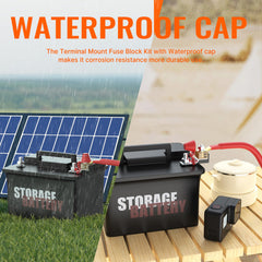 Joinfworld MRBF waterproof cap on the terminal fuse block for weather resistance
