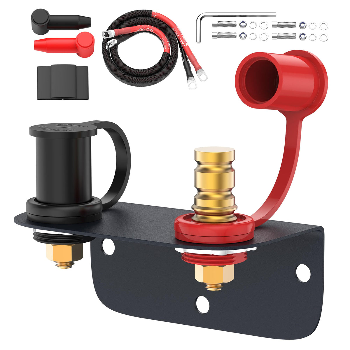 Joinfworld remote battery terminals with 3/8 inch studs for easy on-board connections