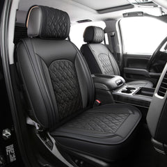 JOJOBAY Chevy Silverado full-set black seat covers protect seats with a sleek, durable look