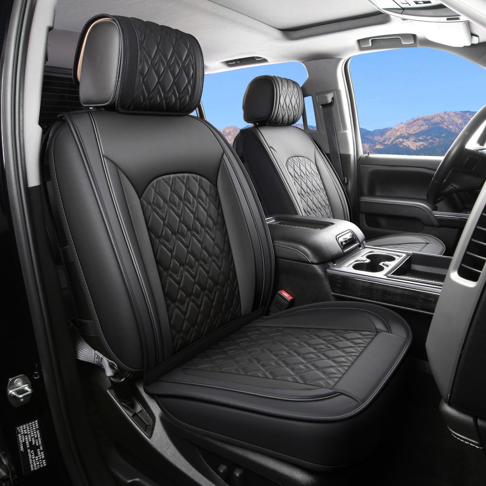 JOJOBAY Chevy Silverado seat cover front left in premium PU leather for durable protection.