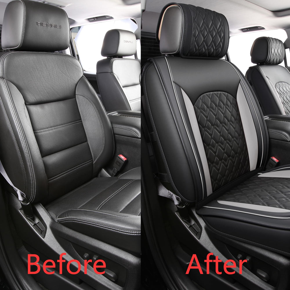 JOJOBAY Premium PU leather seat cover; soft feel, durability, and simple maintenance.