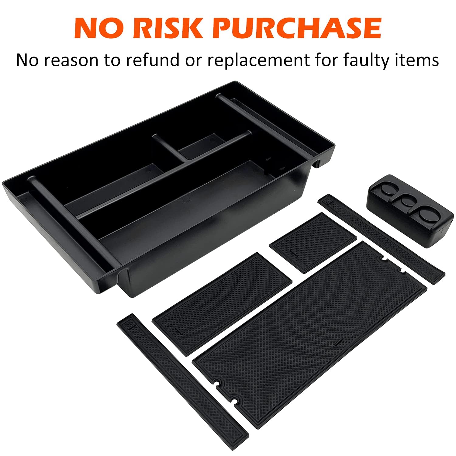 JOJOMARK waterproof ABS tray protects contents from spills in the cabin