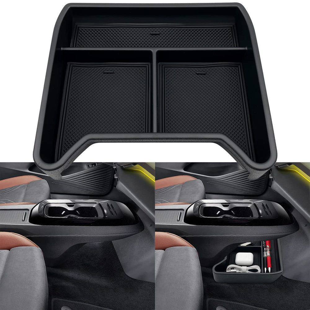 JOJOMARK ID4 lower console organizer tray keeps daily essentials tidy.