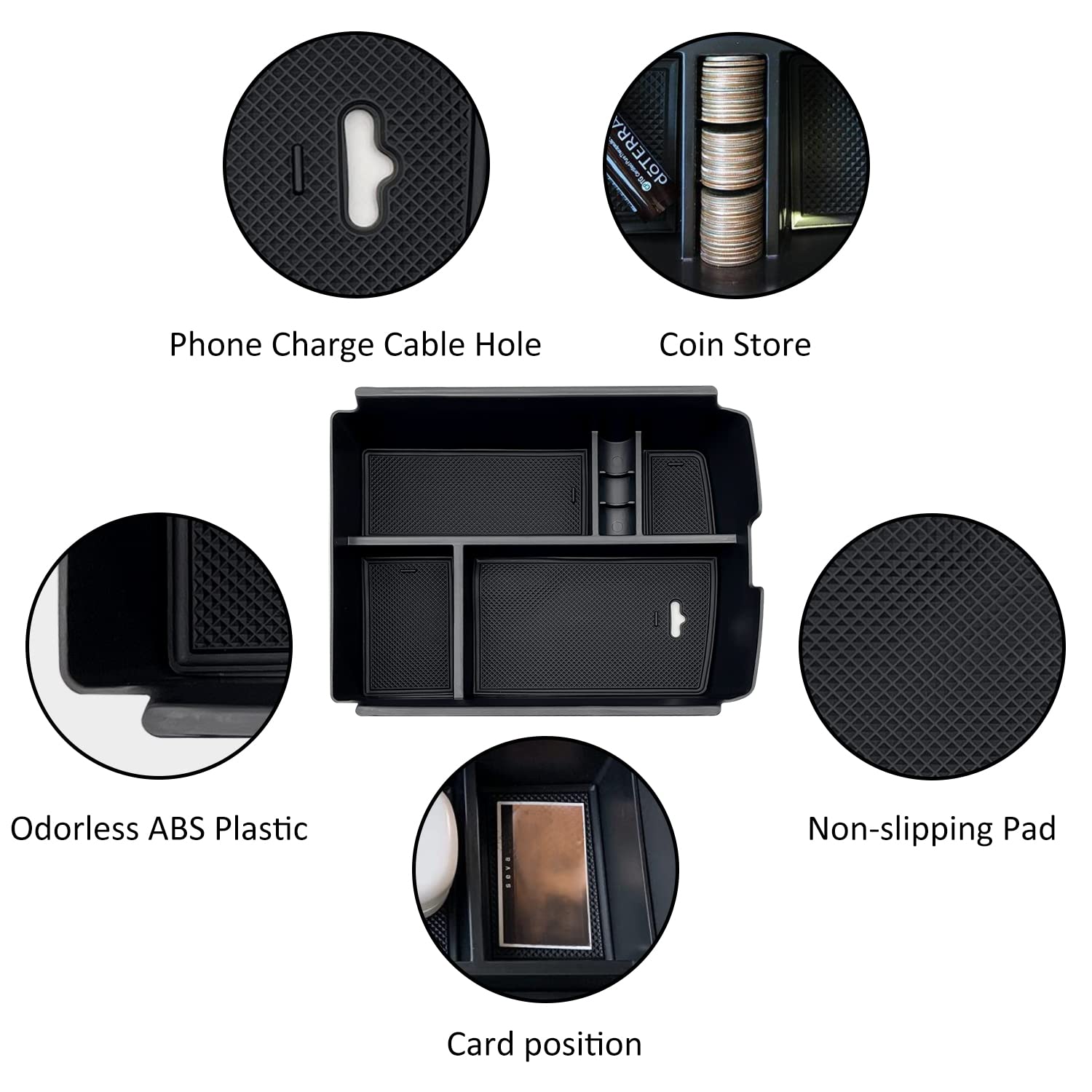 JOJOMARK built-in coin case keeps loose change accessible