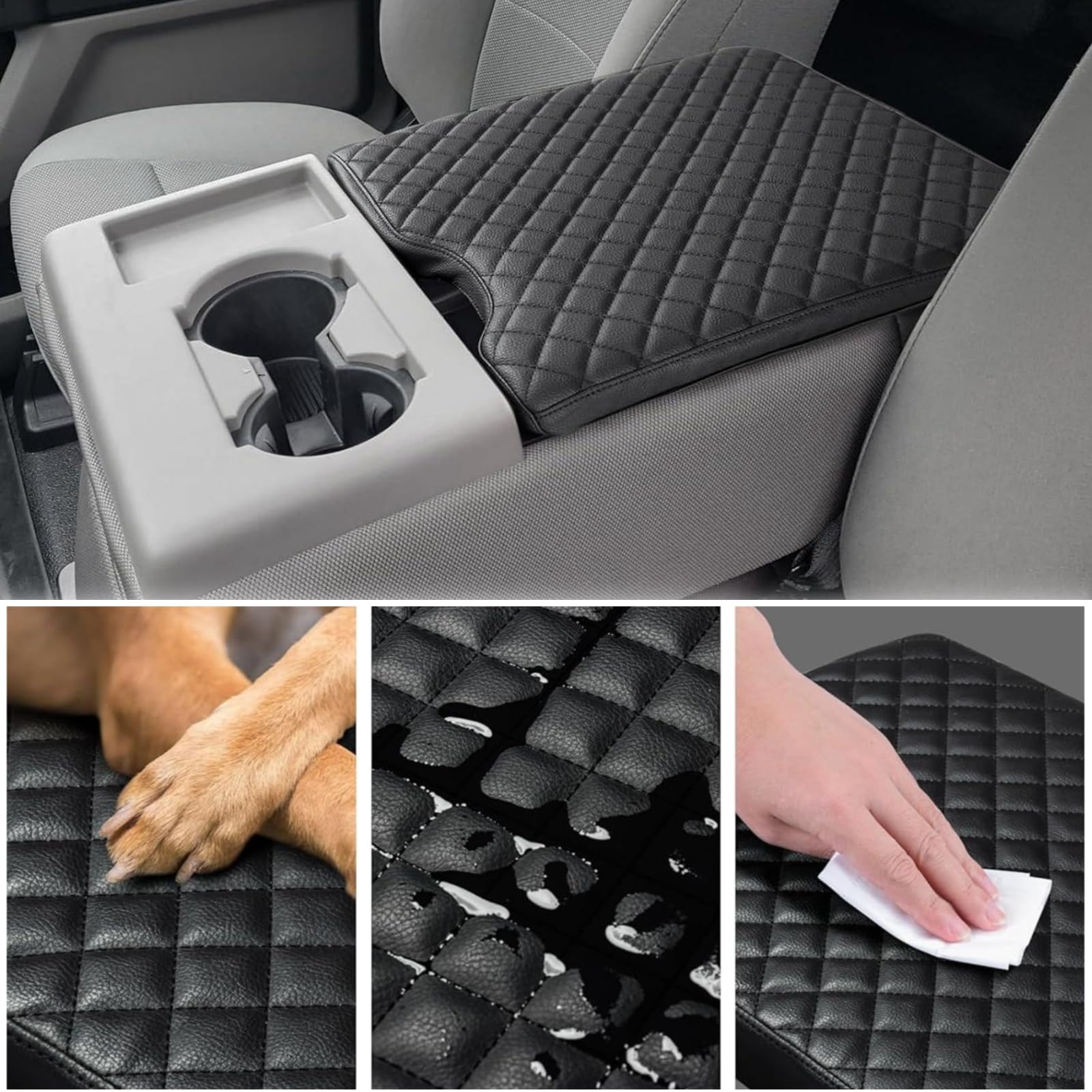 JOJOY LUX leather or neoprene material close-up indicating premium protection.