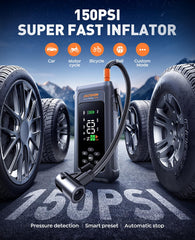 Joltekon inflation nozzle attachments for various tires and inflatables.