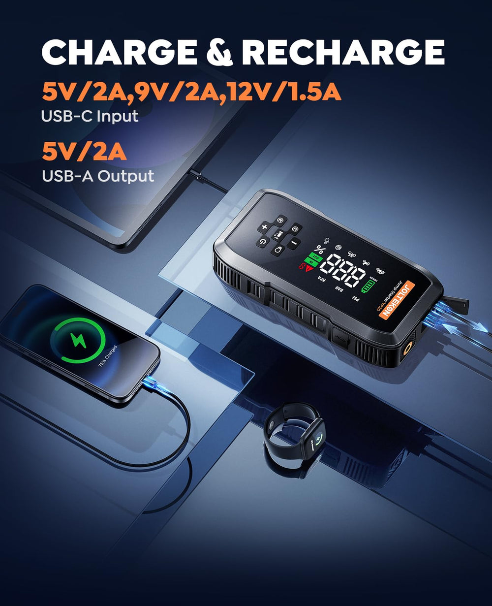 Joltekon VP20 packaging contents including cables and accessories