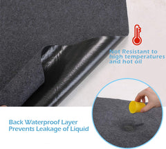 JOMMIE CHEN garage mat with waterproof backing blocks leaks from damaging floors.