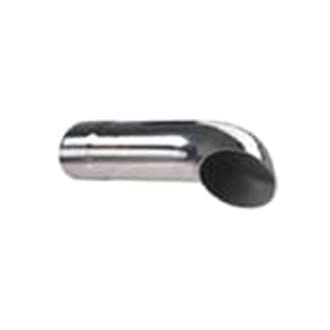 Jones Exhaust JTD112 chrome turn-down tip enhances curb appeal and exhaust finish.
