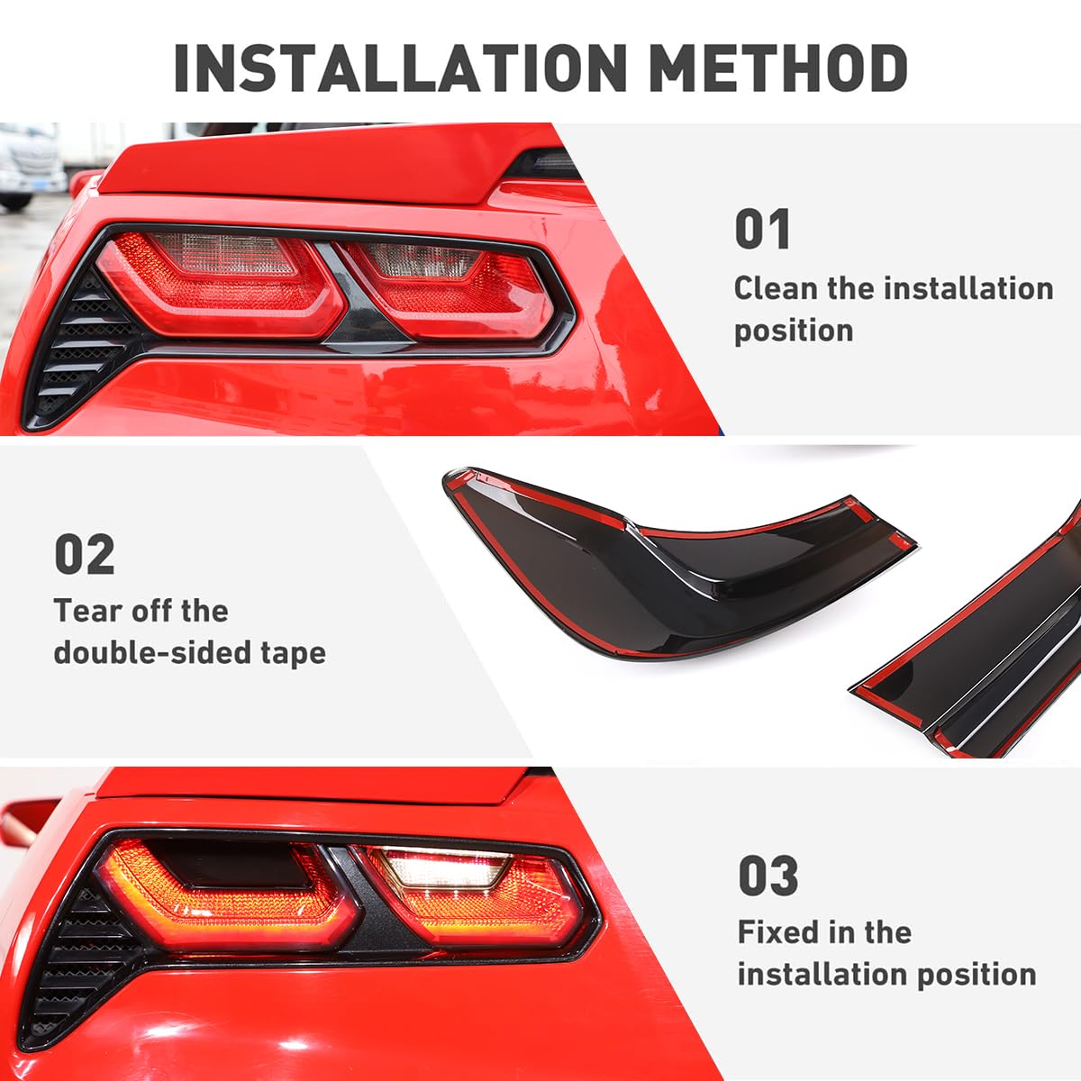 JONKOKO automotive adhesive tape taillight cover for quick fit