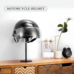 JOOM spherical contact surface protects helmet finish during display.