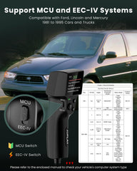 Joplay OBD1 displays KOEO KOER CM tests for in-depth self-diagnostics.