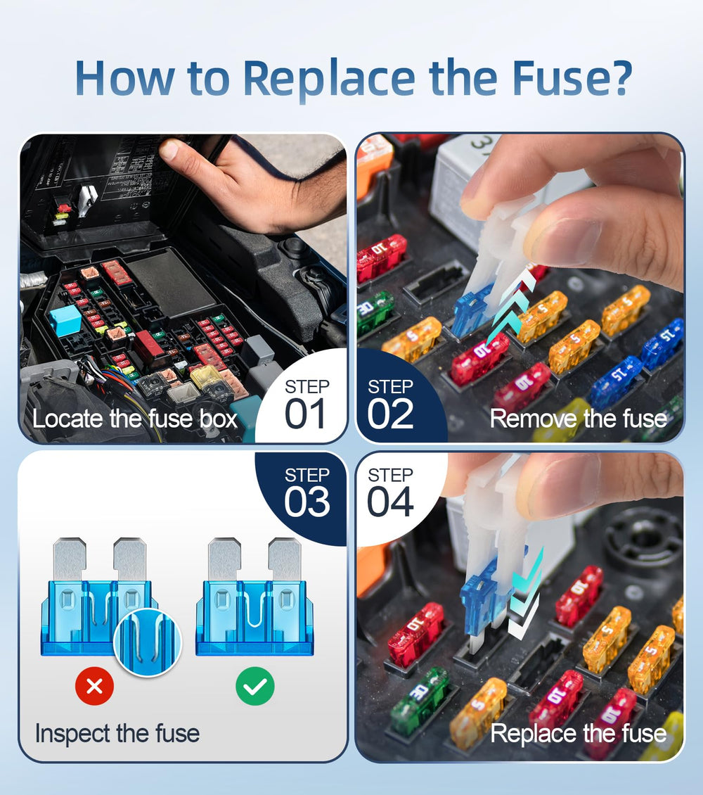 JOREST micro fuses pack for compact circuits in cars and bikes.