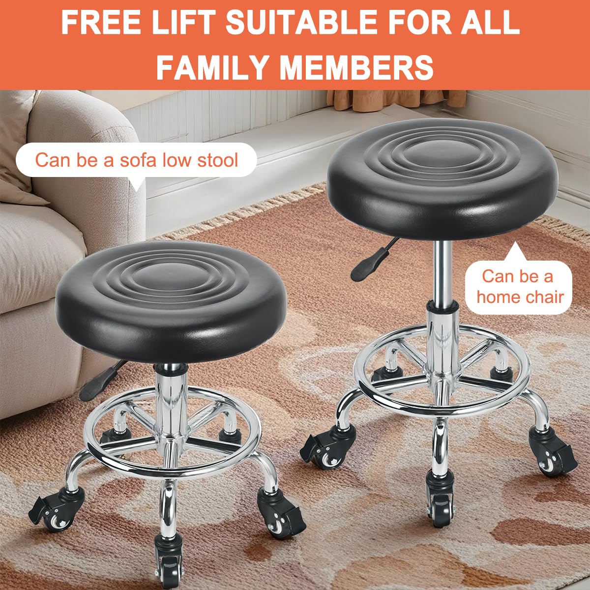 JOSTZHXIN ergonomic PU leather seat supports joints during tasks