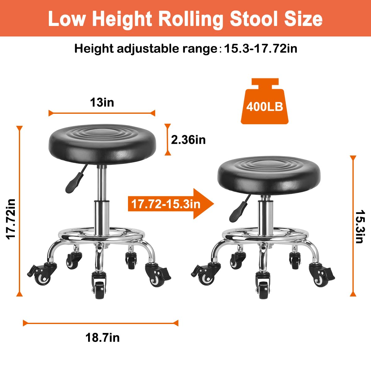 JOSTZHXIN five-wheel base with brake wheels protects floors