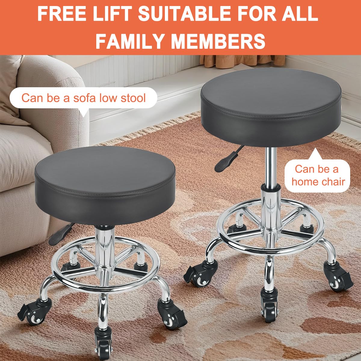 JOSTZHXIN height-adjustable lever allows quick seat height changes.