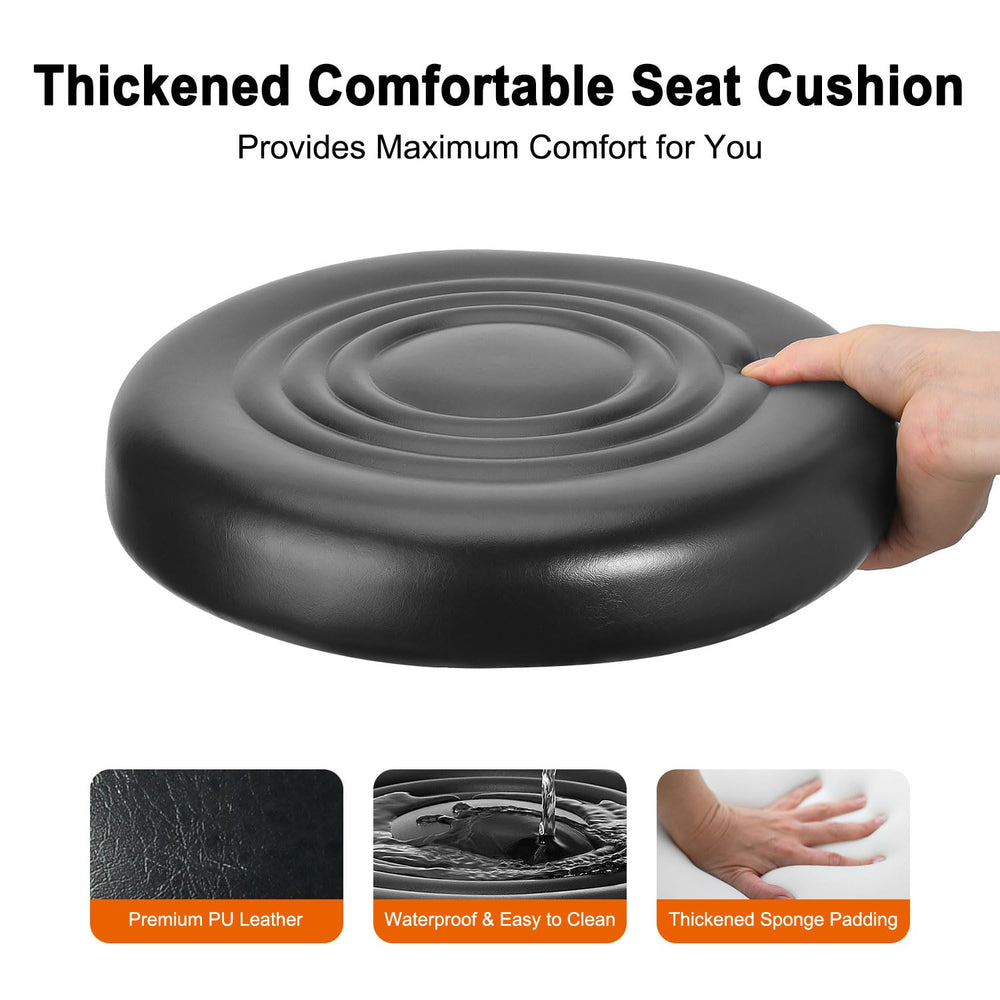 JOSTZHXIN adjustable-height rolling stool showing 15.3 to 17.72 inch range