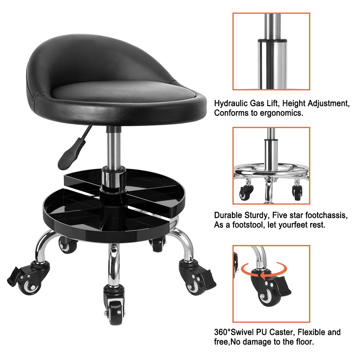 JOSTZHXIN height adjustable stool adapts to various tasks