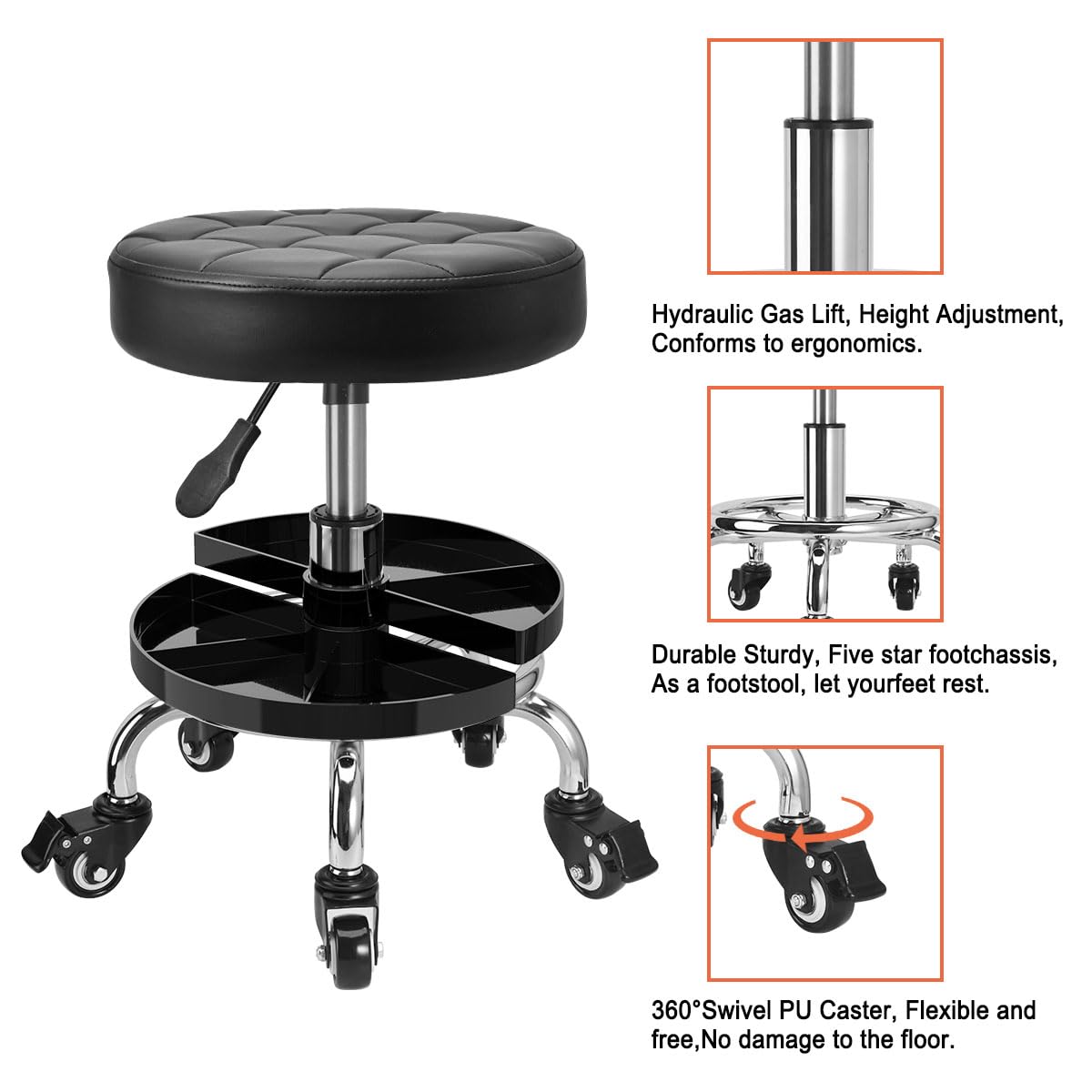 JOSTZHXIN detachable storage tray keeps small tools within reach.