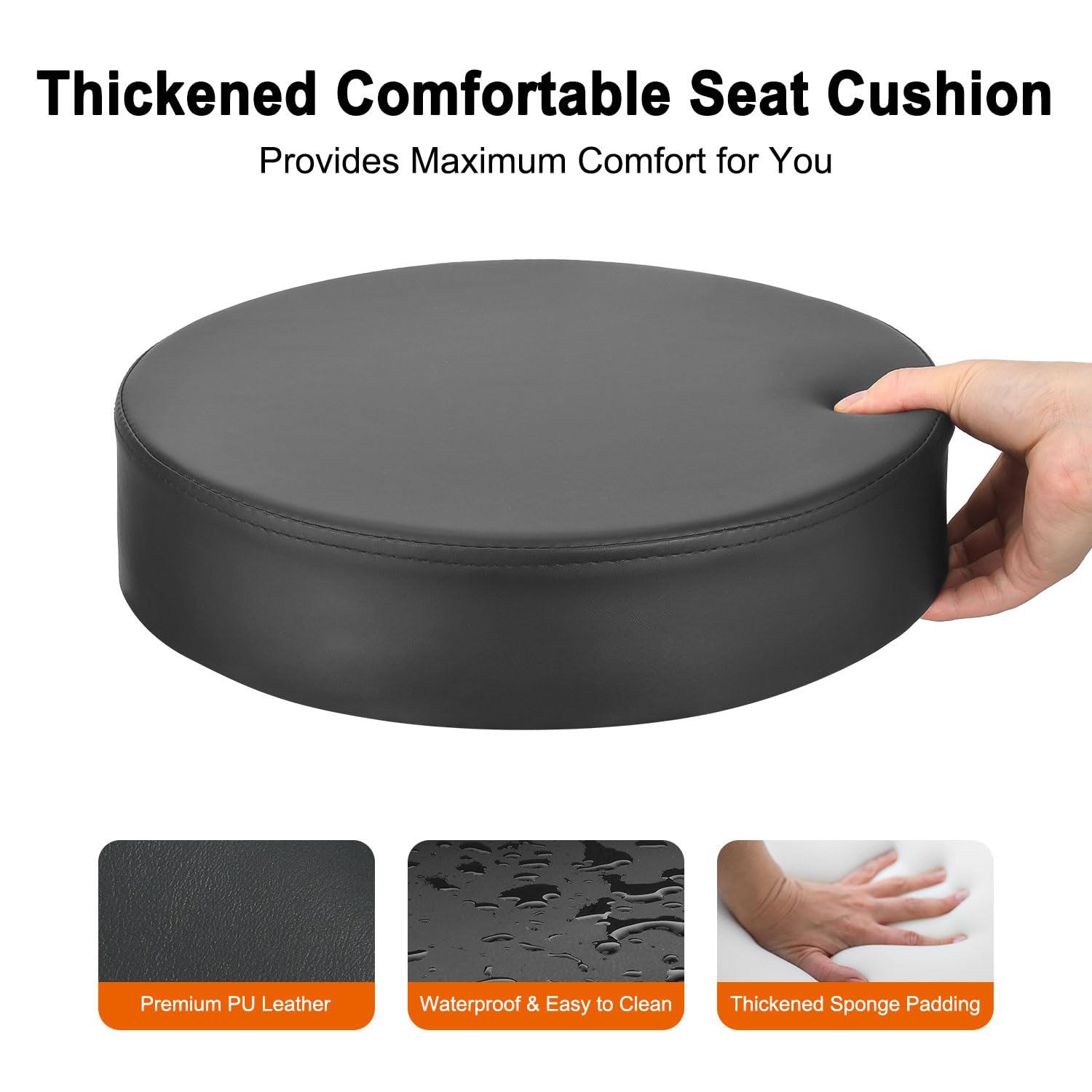 JOSTZHXIN swivel chair with five wheels provides smooth movement across workspace.