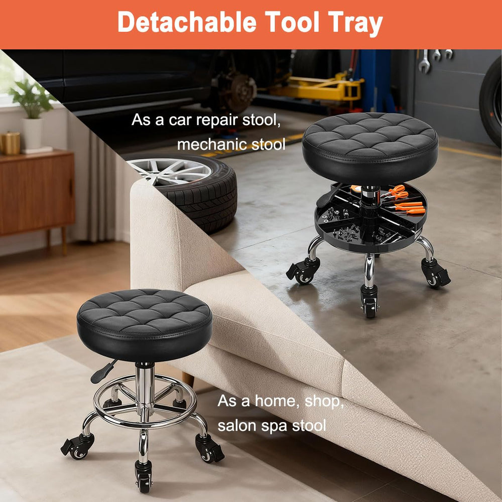 JOSTZHXIN versatile rolling stool suits home workshops and beauty setups.