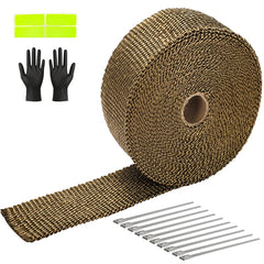 JOUGU exhaust wrap roll 2in x 50ft around exhaust to reduce under-hood heat