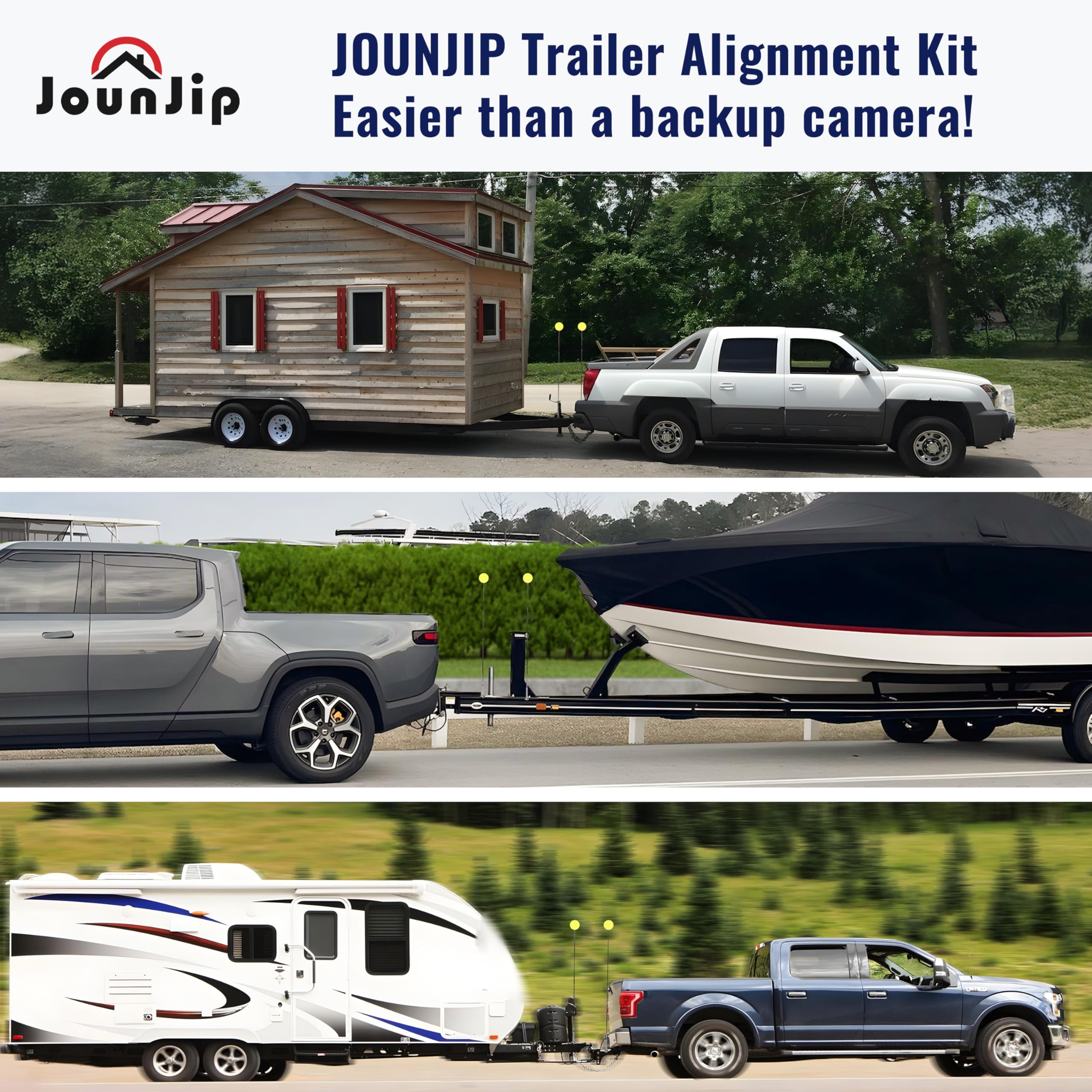 JOUNJIP 52-inch tall visibility helps align trailers at night