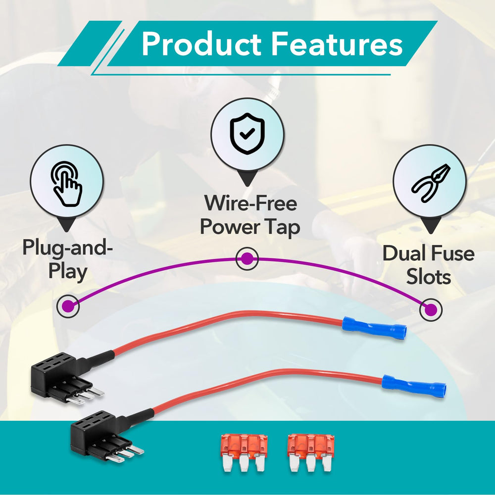 Joworthy fuse tap with heat-resistant housing for long-lasting vehicle performance.