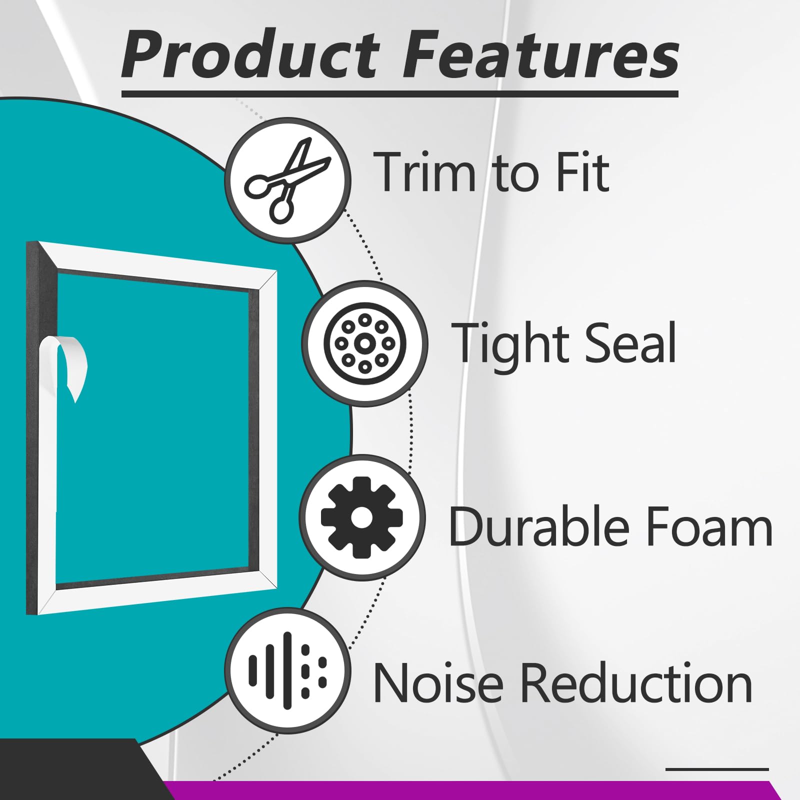 Joworthy dense-foam gasket dampens vibrations during travel and AC operation