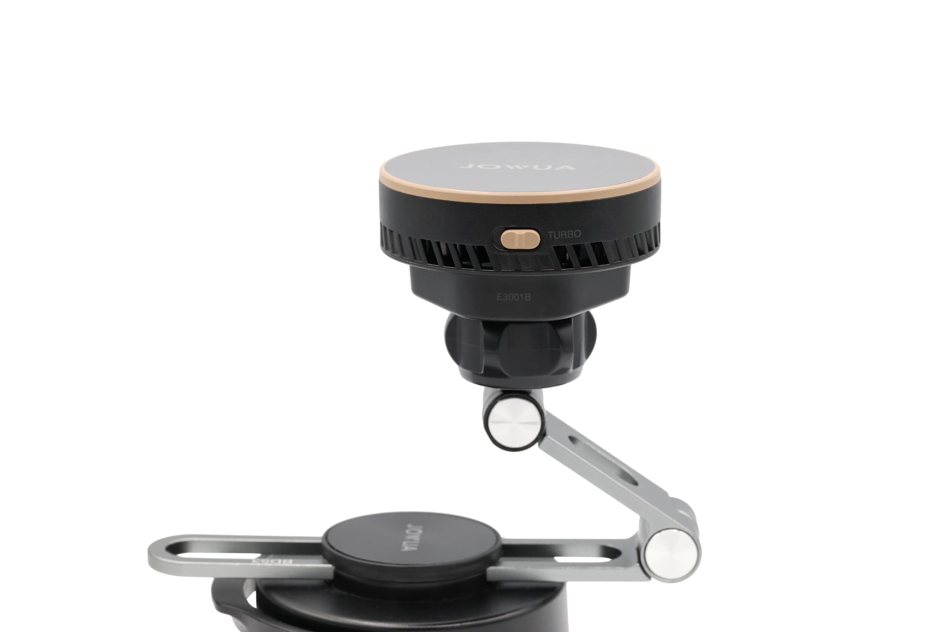 Jowua active cooling 6D Tesla mount front view with invisible foldaway design for clean interior