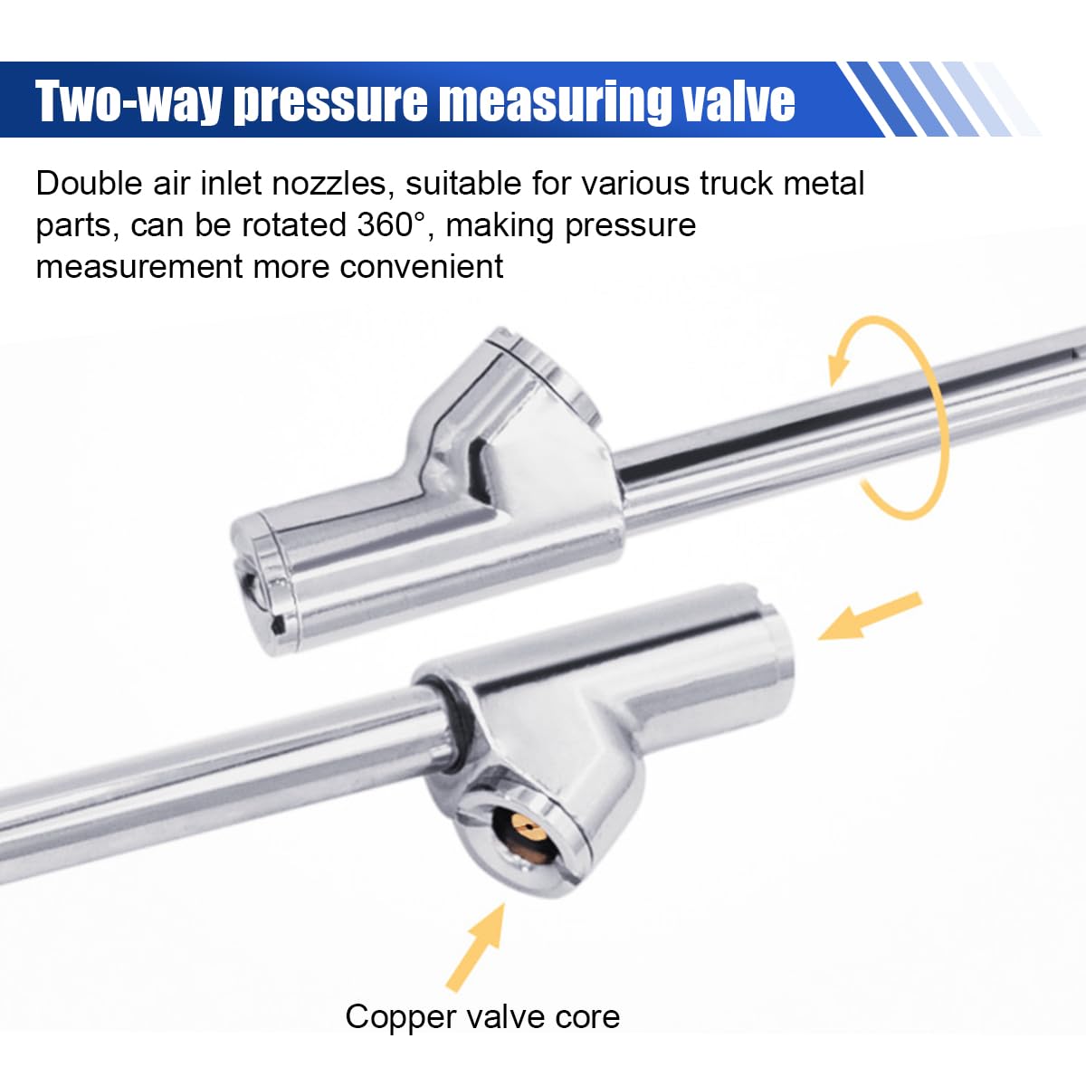 JOYCOURT digital tire pressure gauge flashlight enabled for low-visibility checks