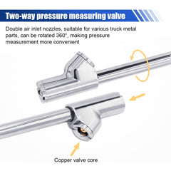JOYCOURT digital tire pressure gauge flashlight enabled for low-visibility checks
