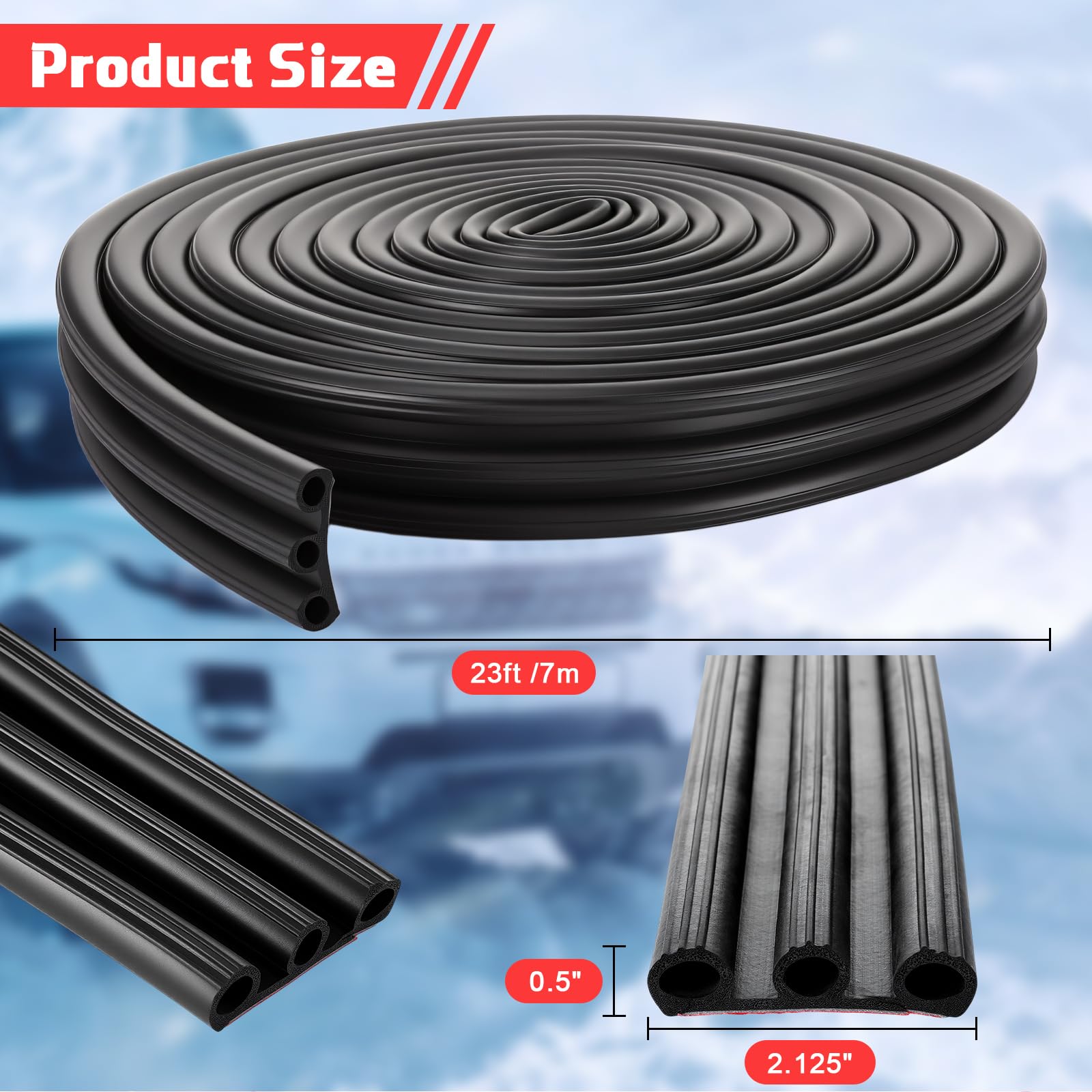 Joyfolk EPDM rubber seal offers durable weatherproofing with high compression resistance