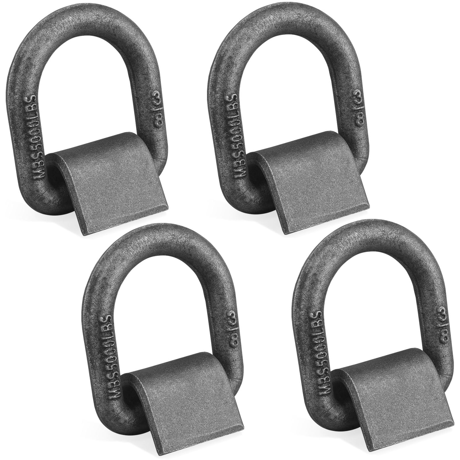 JOYOKYOPK 4-pack heavy-duty D-ring bracket closeup for secure trailer tie-downs.