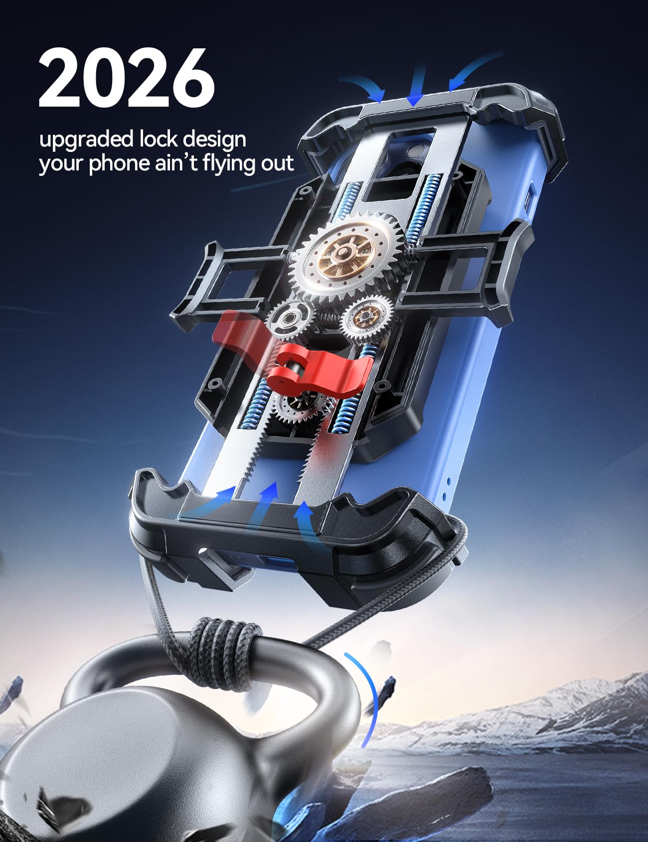 JOYROOM auto-lock button secures the phone with one-handed operation.