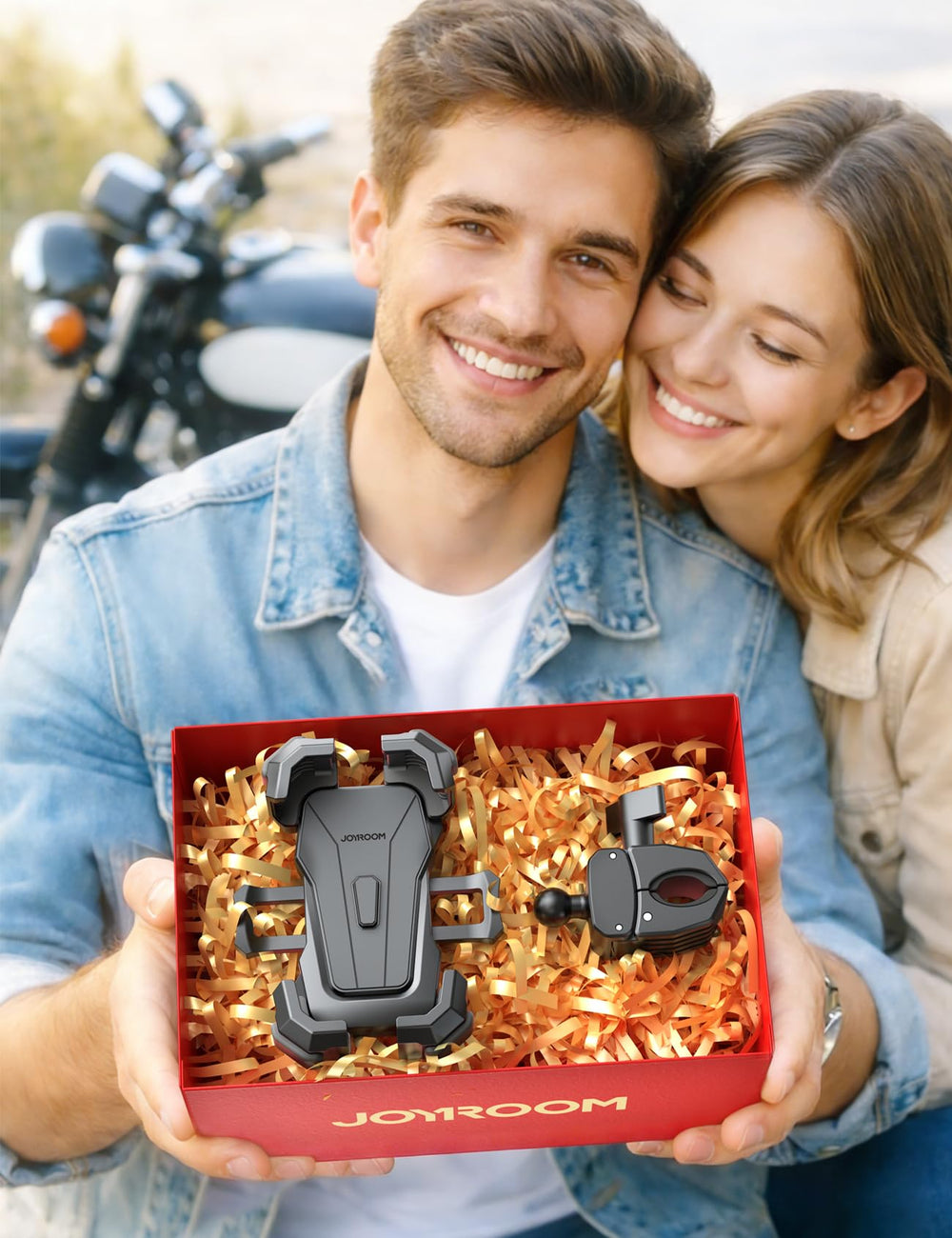 JOYROOM gift ready packaging appeals to riders for practical gifts.