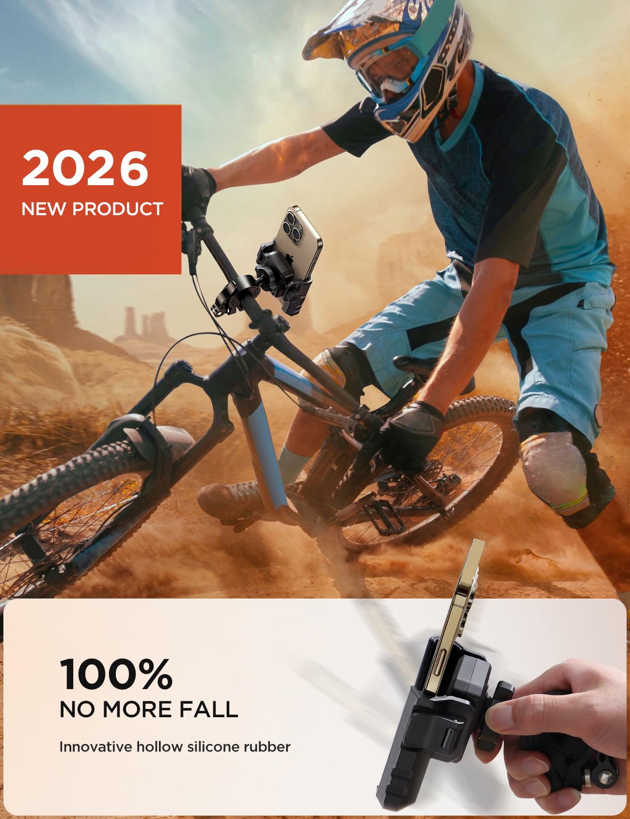 JOYROOM half-enclosure design preserves camera access during rides.