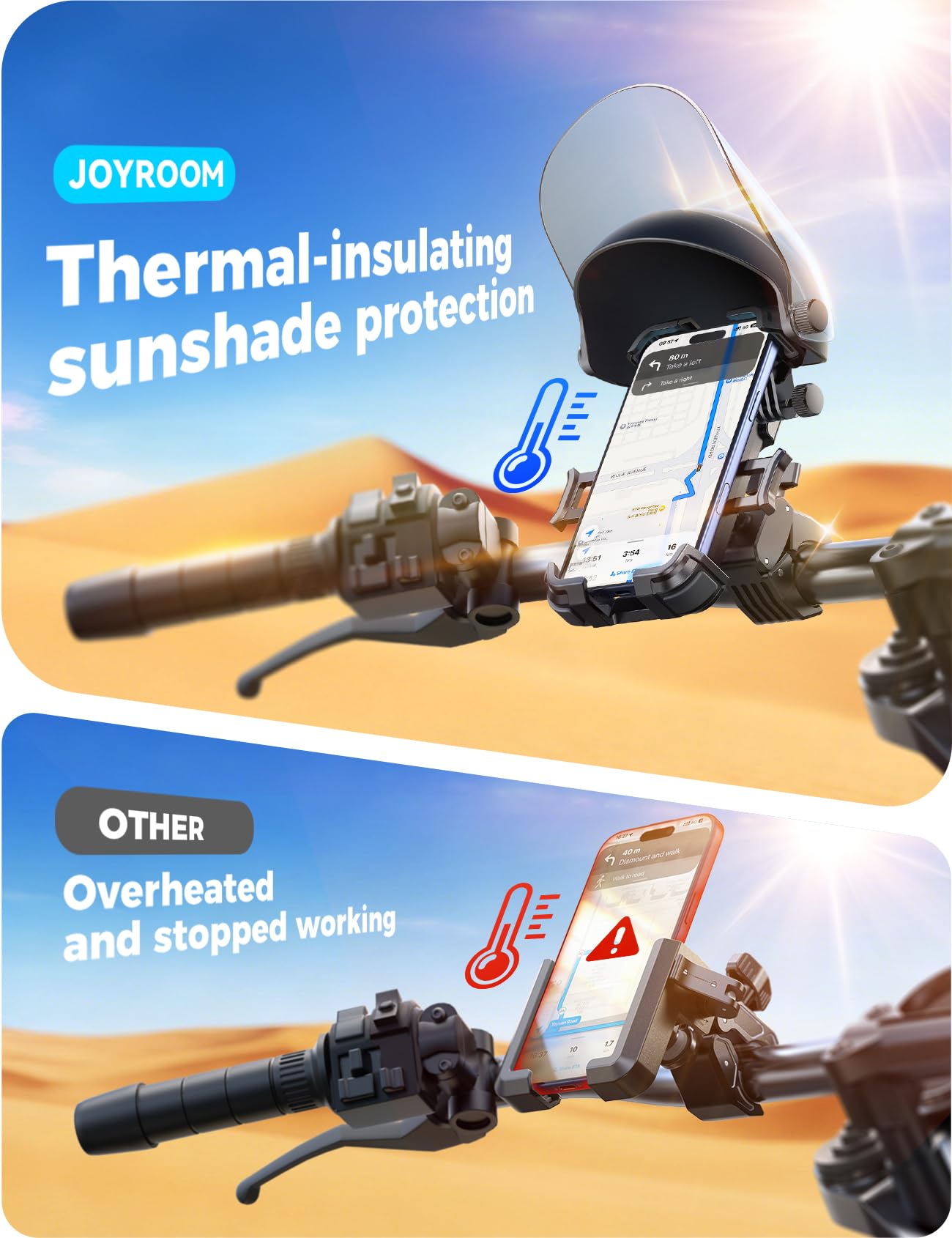 JOYROOM heat-shield reduces surface temperature for smoother use.