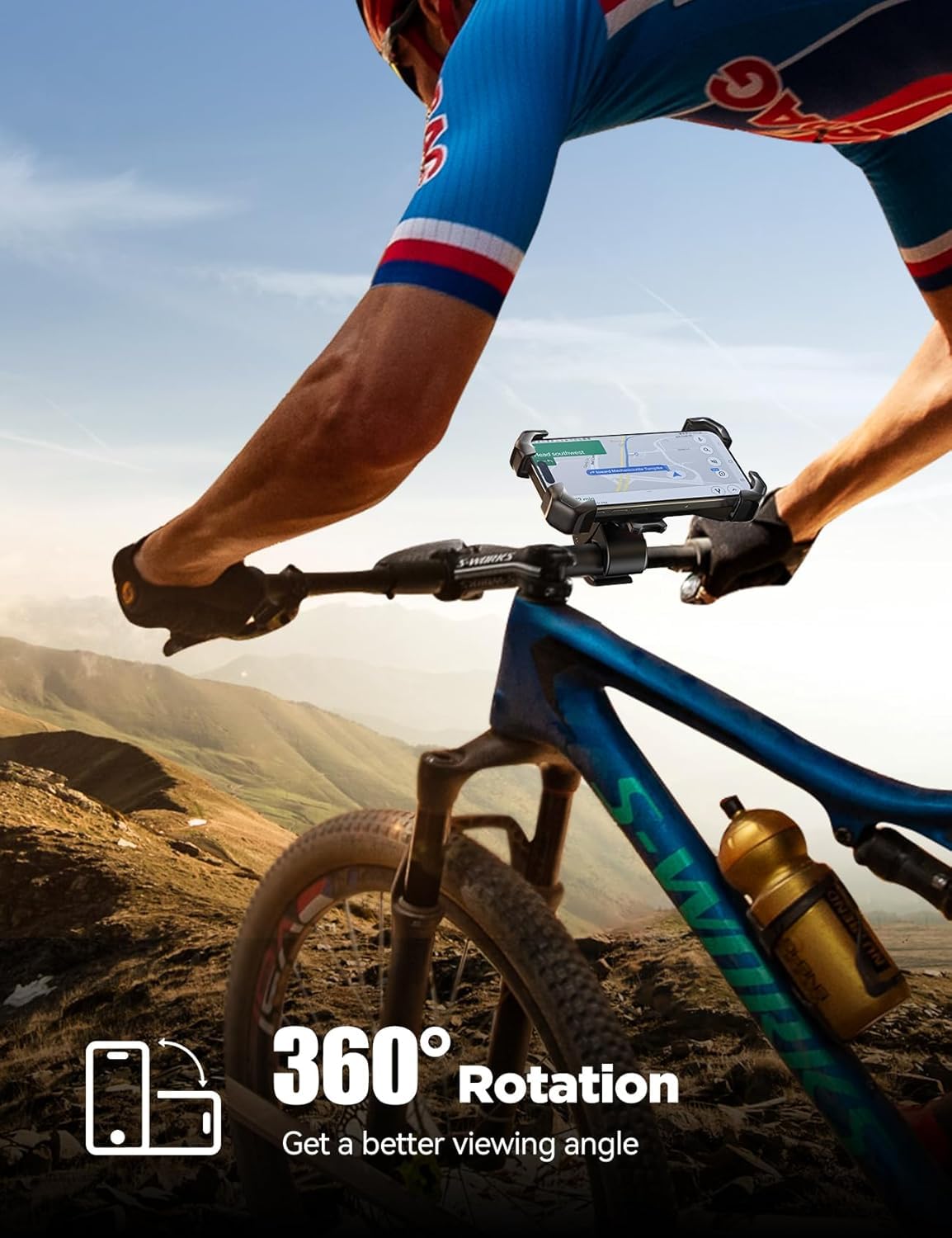 JOYROOM high-speed lock resists loosening during bumpy rides.
