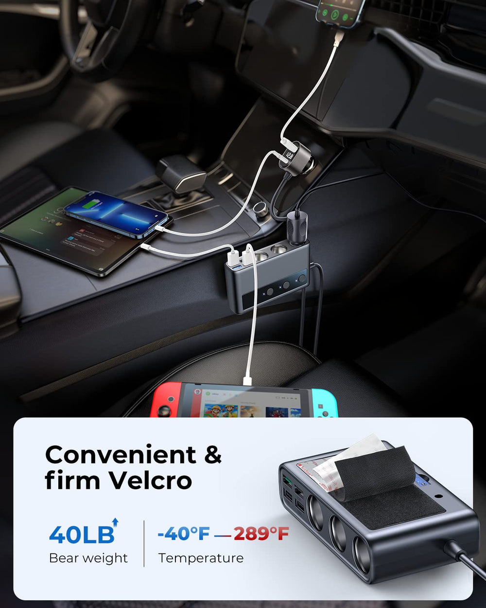 JOYROOM independent switches for cigarette sockets enabling easy control