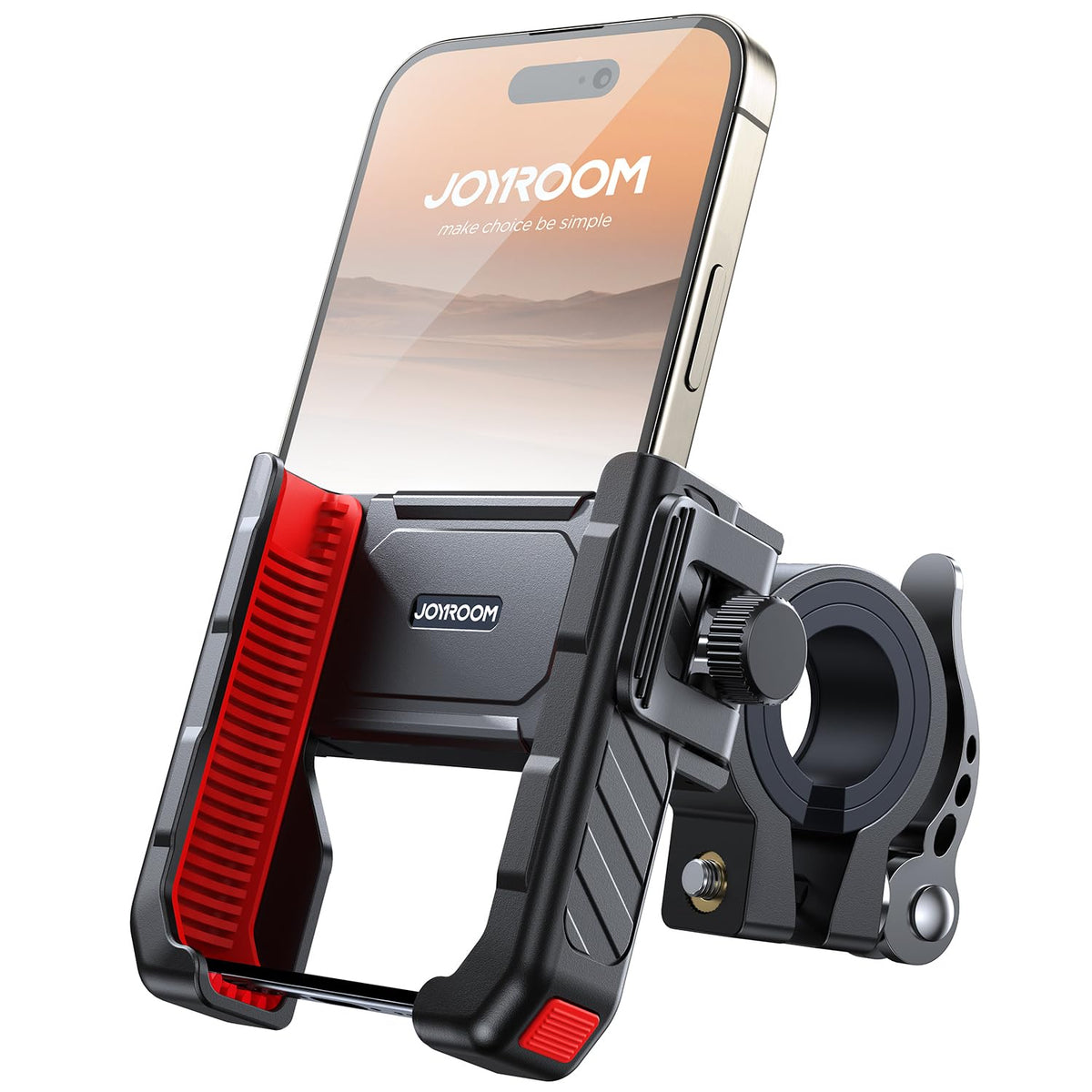 JOYROOM motorcycle mount half-enclosure keeps camera clear during rides