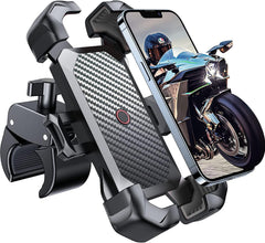 JOYROOM motorcycle mount demonstrating 1s auto lock for secure one-handed operation
