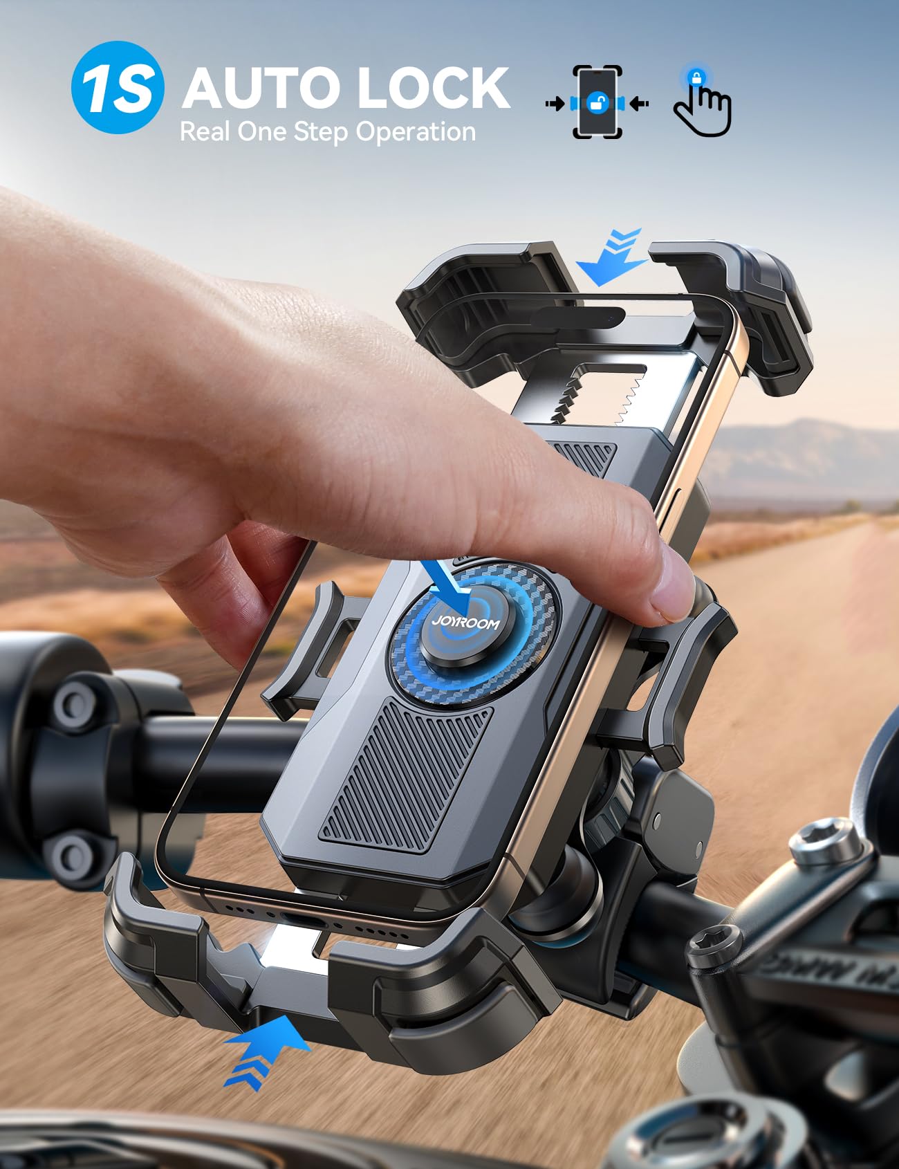JOYROOM all-metal assembly enhances durability for long rides.