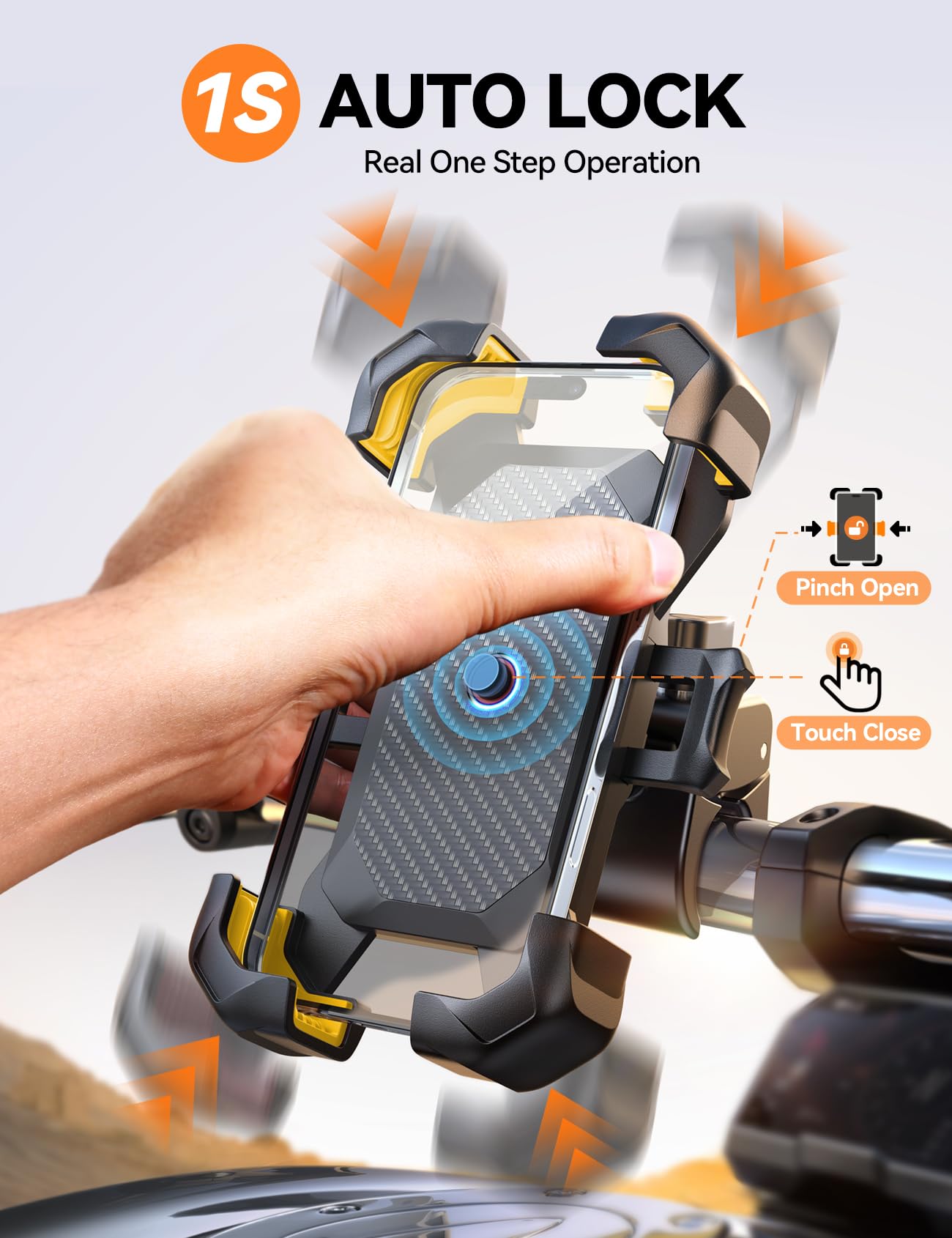 JOYROOM cushion-clamp protecting phone and handlebar