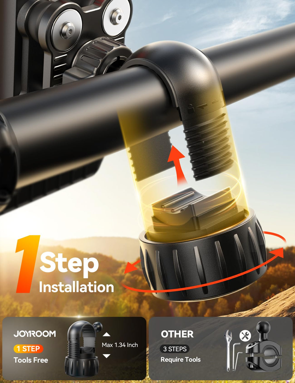 JOYROOM silicone-edge grip protects phone edges during bumps.