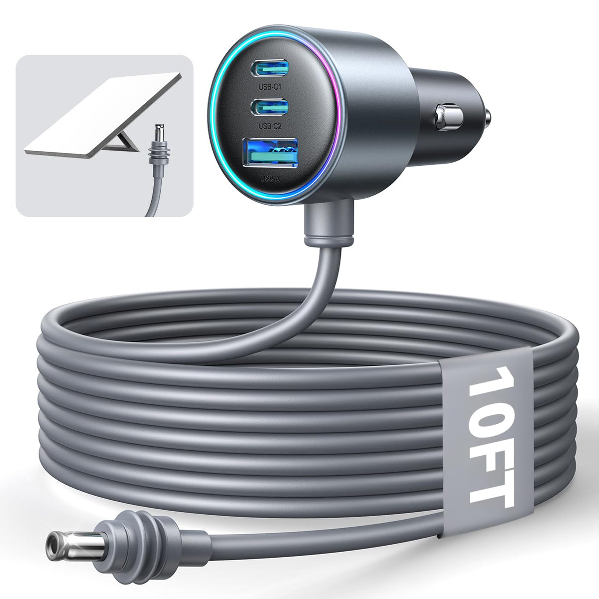 JOYROOM Starlink Mini Car Adapter front view for steady in-car internet power.