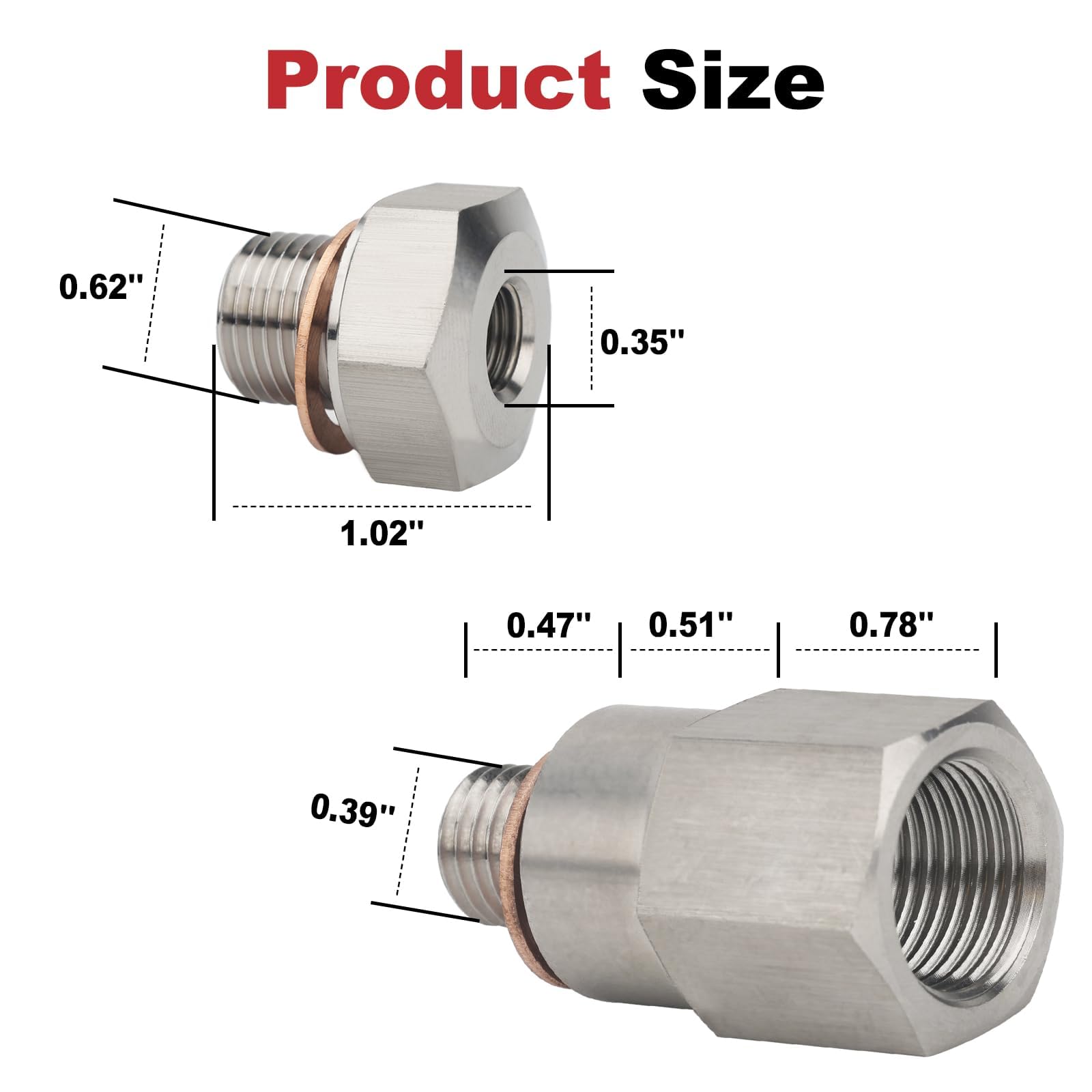 Joytrace complete dual-adapter kit with both adapters and washers for sensor integration