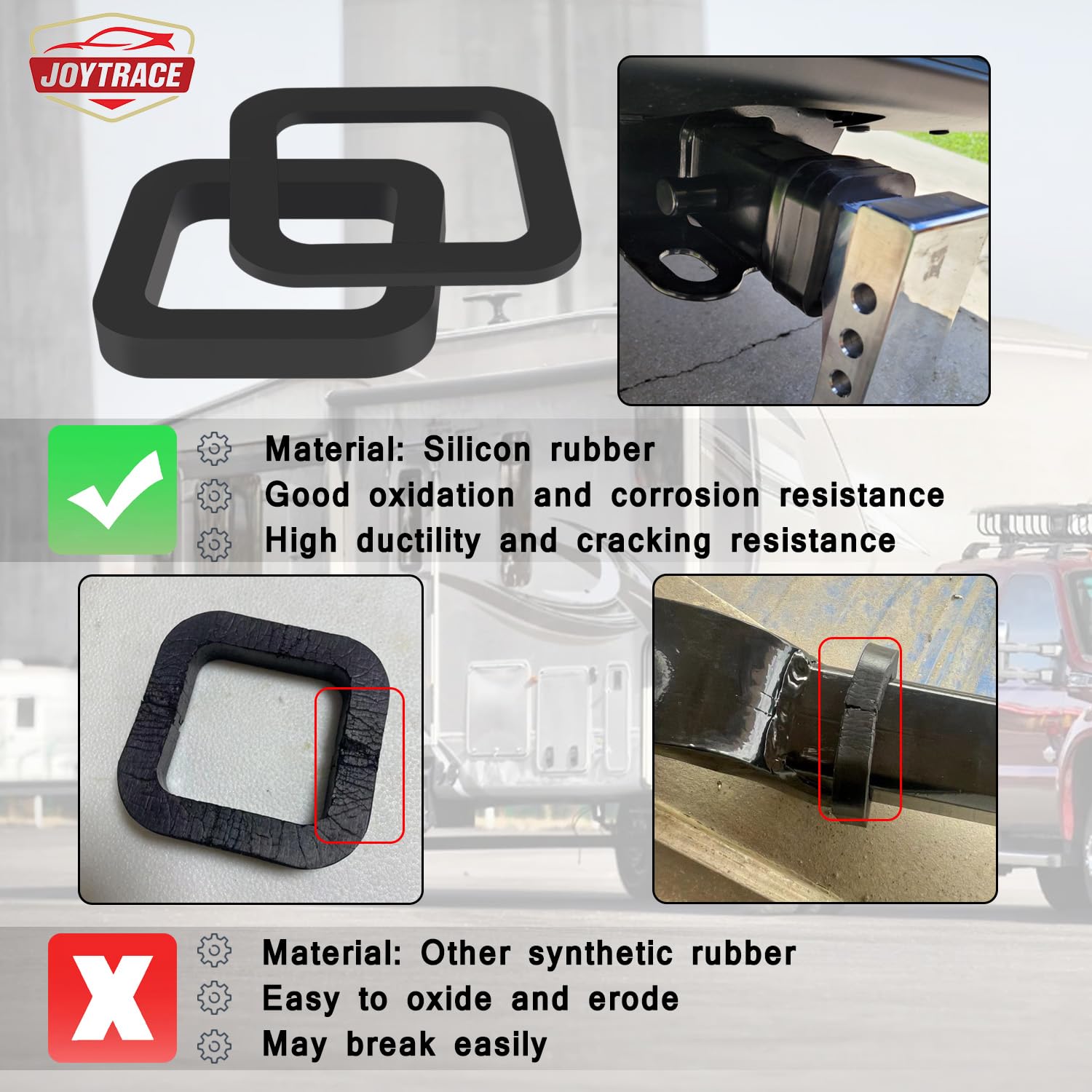 Joytrace 0.51-inch pad adds extra cushion for a snug, quiet tow